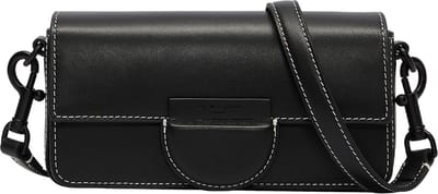 LIEBESKIND BERLIN Leren Schoudertas Pam Crossbody Black Zwart