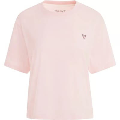 Guess Jeans W4yi05k8hm0 Boxy Fit T-shirt Met Korte Mouwen Roze XS Vrouw
