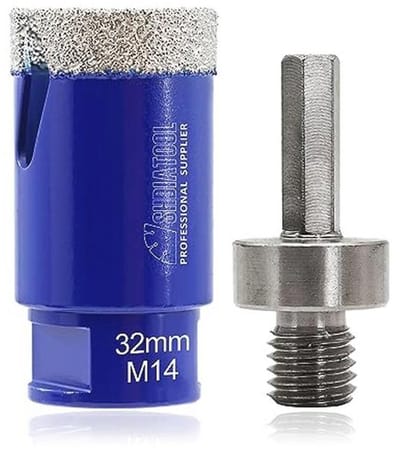 Diamant tegelboor en gatenzaag - M14 voor tegels, porselein, keramiek, marmer en graniet