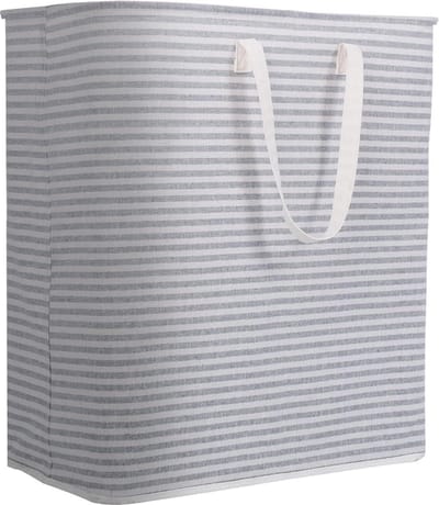 Opvouwbare wasmand 100 liter - Grote capaciteit - Waterdicht PE - Grijs