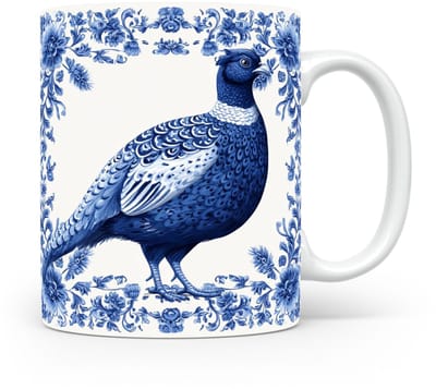 Mok Fazant Beker voor koffie of tas voor thee, cadeau voor dierenliefhebbers, moeder, vader, collega, vriend, vriendin, kantoor, opa, oma, hond, kerst, sinterklaas, verjaardag