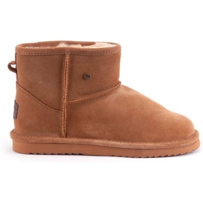 Warmbat Wallaby Suede Boot Dames Laarzen - Cognac