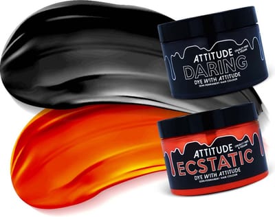 Attitude Hair Dye - HALLOWEEN Kit Semi permanente haarverf kit - Zwart/Oranje