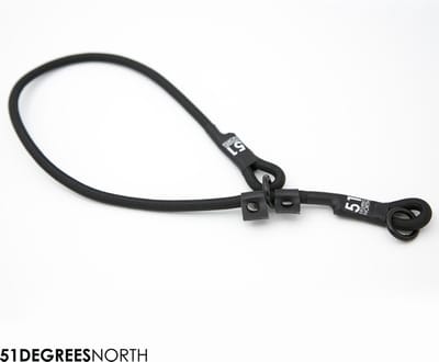 51 Degrees North - Wanderful - Collar - Nylon - Rope - Black - 40-50cmx8mm