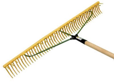 MM Eurotool Polygrashark met 32 tanden en houten steel 160 cm