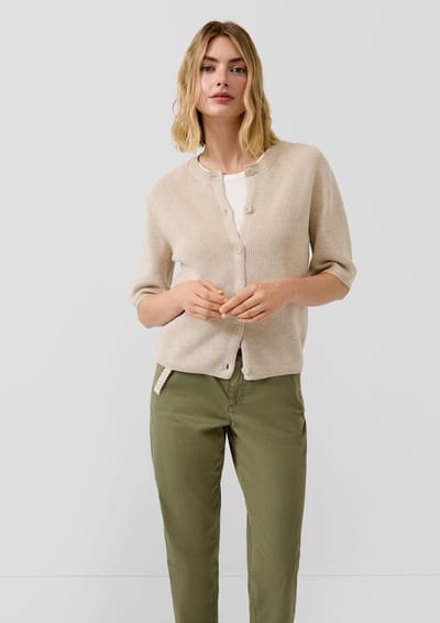 Dames gemêleerde katoen cardigan s.Oliver