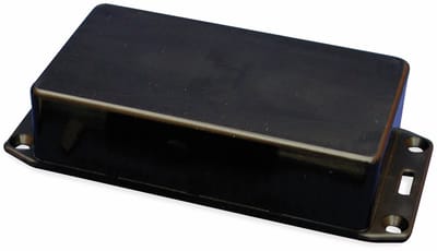 Hammond Electronics 1591BFLBK Euro-behuizing 112 x 62 x 31 ABS Zwart 1 stuk(s)