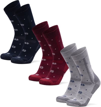 DANISH ENDURANCE Wandelsokken - Ademend Merino Wol met Blarenbescherming - Unisex - 3 Paar - Maat 43-47