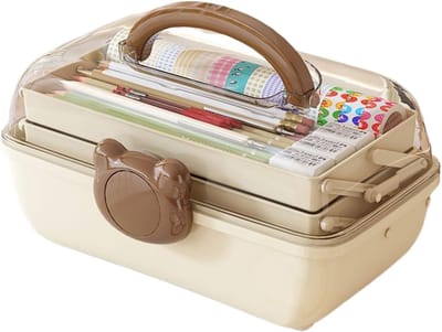 Sieradenkistje Meisjes - Opberger Accessoires - Haren en Sieraden - Drievoudig Opvouwbaar - 27 cm - Meerdere Kleuren