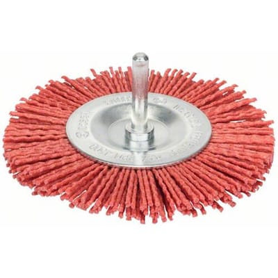 Bosch Accessories Schijfborstel, nylon borstelharen, 100 mm, 1 mm, 8 mm, 4500 omw/min Bosch Power Tools Schacht-Ø 6 mm 2608622055 1 stuk(s)