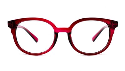 VERTEBRIL Nova - Sterkte -0.50 - Kleur Very Bery - GEEN leesbril - Unisex bril voor veraf - Lichtgewicht montuur – Fijne pasvorm – Flexibele veren – Hoogwaardige MIN glas - Myopie/bijziendheid - Inclusief etui en doekje