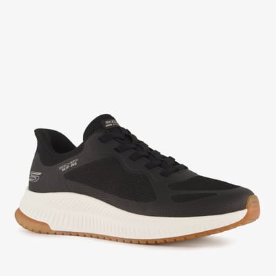 Skechers Slip-ins: BOBS Sport Squad Chaos heren sneaker zwart - Maat 42 - Extra comfort - Memory Foam