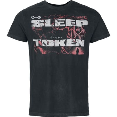 Sleep Token T-shirt - Texture - S tot XL - voor Mannen - zwart-grijs