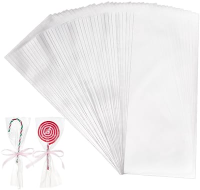 Dailygoody - Cellofaan Zakken - Treat Zakken - Transparant - Cadeauverpakking - Snoep en Koekjes - Bruiloft en Valentijnsdag - 200 Stuks