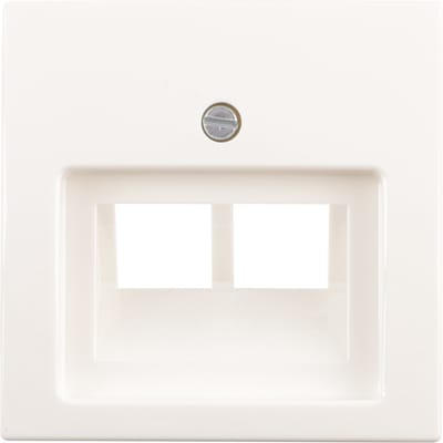 Busch-Jaeger Bal centraalplaat polar wit tel/data 2x8pl