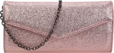 BUFFALO Avondtas Koppeling Glitter Secco Clutch Rose Zalmroze