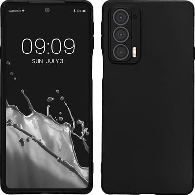 kwmobile telefoonhoesje geschikt voor Motorola Edge 20 - Hoesje voor smartphone - Back cover in mat zwart