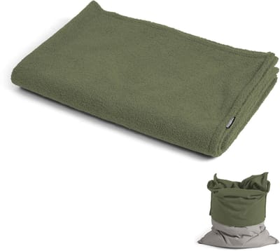 Zitzakhoes ‘Das Kuschelcover’ van bouclé teddy stof, indoor hoes voor zitzak of fauteuil in groen
