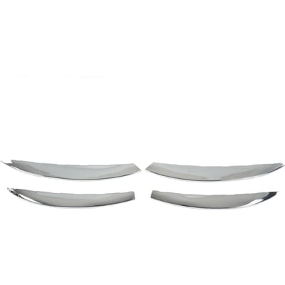 4 Stuks Voor Mistlamp Grille Sierlijst Ooglid Wenkbrauw Windmes Strip Vervanging voor Mercedes?Benz gray