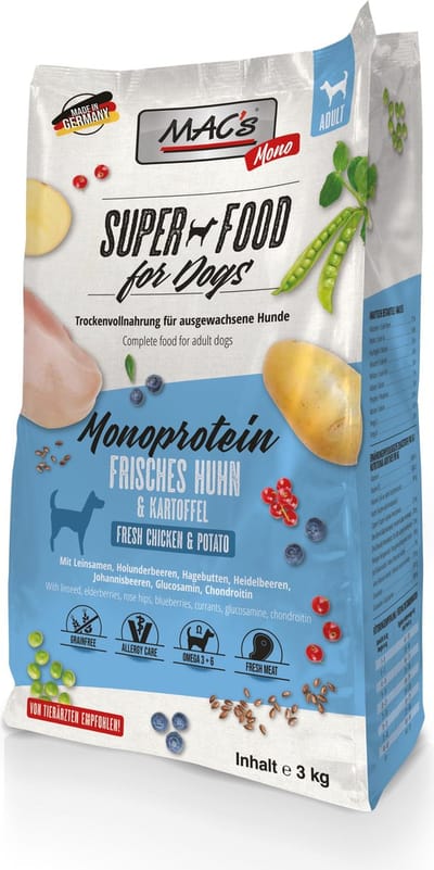 MAC's Monoprotein Hondenvoer - Kip - 3 kg
