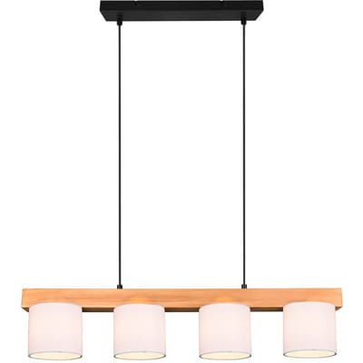Reality Leuchten Hanglamp Cameron, 4-lamps, wit