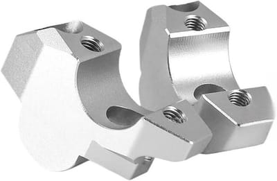 Stuurverhogers Motor - Stuur Riser - Verbeter Rijcomfort - Verstelbare Zithouding - 30 mm Hoogte - Zilver