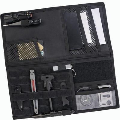 Organisateur de Panneau de Pare-Soleil de Voiture Pochette de Rangement Pare-Soleil de Voiture Réglable Durable Pochette de Rangement pour Lunettes de Soleil