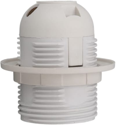 Allecto - E27 Lampenhouder - Hoge Temperatuur Bestendig - Veilig voor Tafelverlichting - 10 Stuks - Geschikt voor LED en Spaarlampen - Multifunctio...