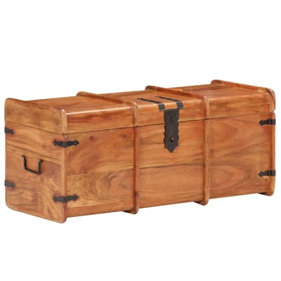 vidaXL - Opbergkist - 90x40x40 - cm - massief - acaciahout