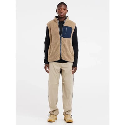Protest Prthyams – Bodywarmer Heren – Zak met rits – Teddy – Bamboobeige