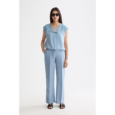 Scotch & Soda Drawstring Waisted Tank Faded Denim Taglia: 34 | Magliette intime Outlet | Donna | Blu