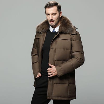 Winter Medium en Lange Sectie Katoenen Kleding Grote Maat Donsjack Outdoor Vrije Tijd Herenkleding L black