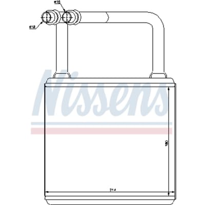 Warmtewisselaar, interieur verwarming NISSENS 72029