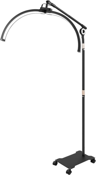LED Make-up Lamp Halve Maan Vloerlamp 40W Verstelbaar Licht voor Schoonheidssalons