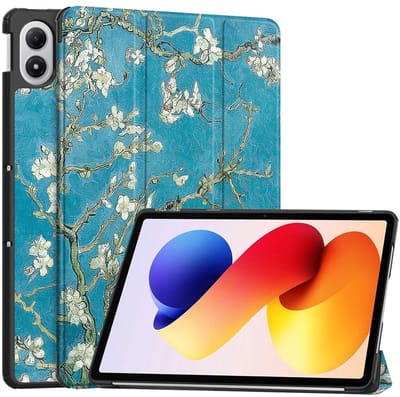 Coverup Tablethoes geschikt voor Xiaomi Redmi Pad 2 Pro Hoesje - Tri-Fold Book Case met Wake/Sleep - Bloesem