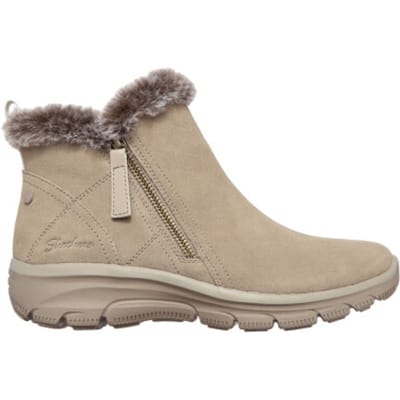 Skechers Easy Going-High Zip Dames Laarzen - Taupe - Maat 37
