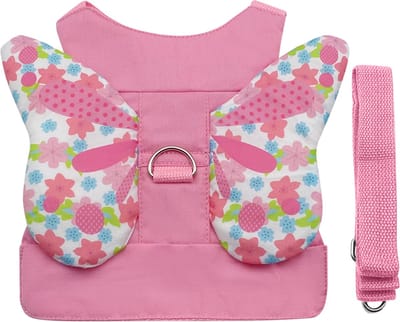 Purepeak Kindertuigje met Looplijn - Looptuigje voor Kinderen - Tuigje Kind - Roze - Vlinder