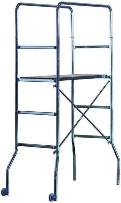 Verstelbare Steiger - Werkplatform - Klus Klussen - Compact Opvouwbaar - 190cm Hoog - Wit