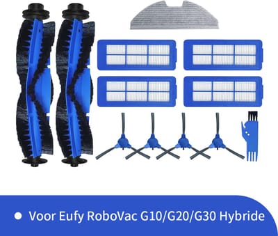 Onderdelen geschikt voor de Eufy G10, G20 en G30 robotstofzuigers van Replacements - Complete 13-delige set