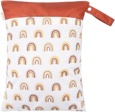 Luiertas organizer - Natte droge tas - Baby verzorgen - Dubbele ritssluiting - 30x40cm - Rood