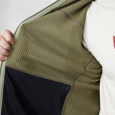 Fjällräven Abisko Lite Fleece Heren Outdoorvest - Green - L