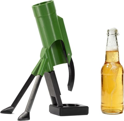 SnelShoppen - 51mm Beer Mortar - Hands-Free Bierflesopener met Mortier Mechanisme - Grappige Flessendop Launcher voor Feest, Bar en Thuisgebruik