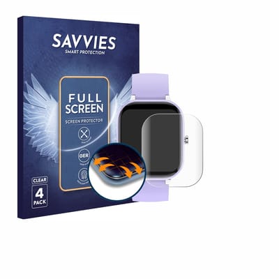 Savvies - Screenprotector voor Hengto H39 Plus 1.4" - Folie Beschermfolie transparant volledig dekking 4 Stuks