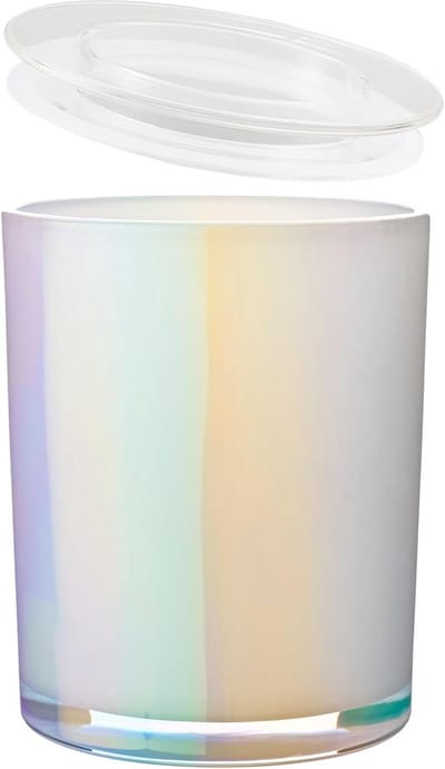 Set van 20 Glazen Kaarsenhouders (170 ml) met Deksel - Ideaal voor Zelf Kaarsen Maken