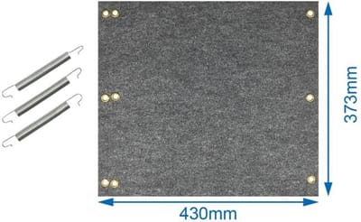 ProPlus Mat voor camper opstapje - weerbestendig - antislip - 430 x 370 mm - grijs