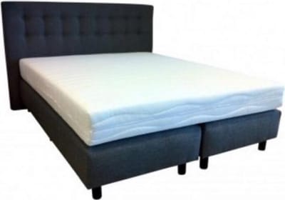 Boxspring Alanya , Complete boxspring , met pocketvering matras een dikte van 20 cm Blauw 200x200
