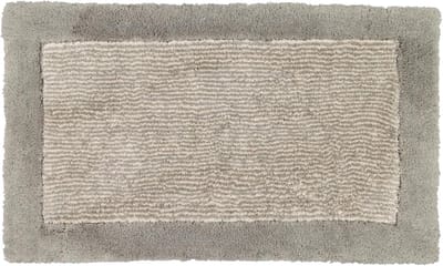 Luxe Badmat Two-Tone - Grafiet - 70 x 120 cm - Antislip Badkameraccessoire