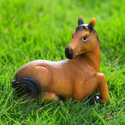 1 Stuk Dier Tuindecoratie Konijn Eekhoorn Egel Tuindecoratie Tuin Tuin Creatieve Buiten Landschapsdecoratie Horse style