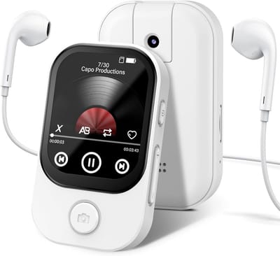 64 GB MP3 Speler met Bluetooth, Slank Muziekapparaat met Kleurenscherm, Radio en Recorder