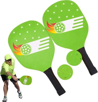 Kinder Paddel Set - Sport Uitrusting - Buiten Spelen - Honingraat Kern - 2 Paletten 2 Ballen - Niet Gespecificeerd